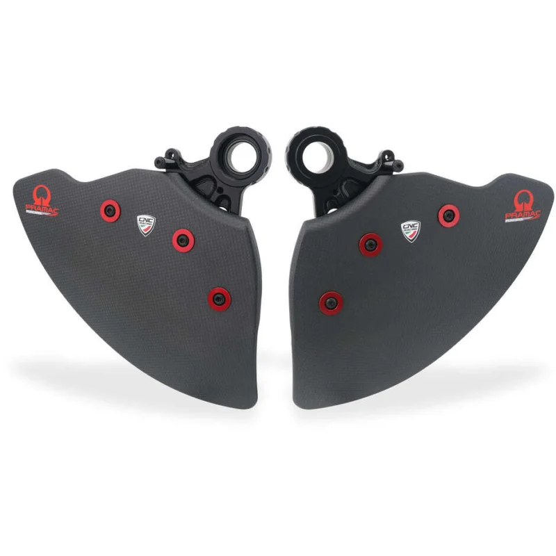 Ordina Subito GP DUCTS EVO ZA750 - Sistema Raffreddamento Impianto Frenante - Carbonio Opaco - Pramac Racing CNC Racing Rosso