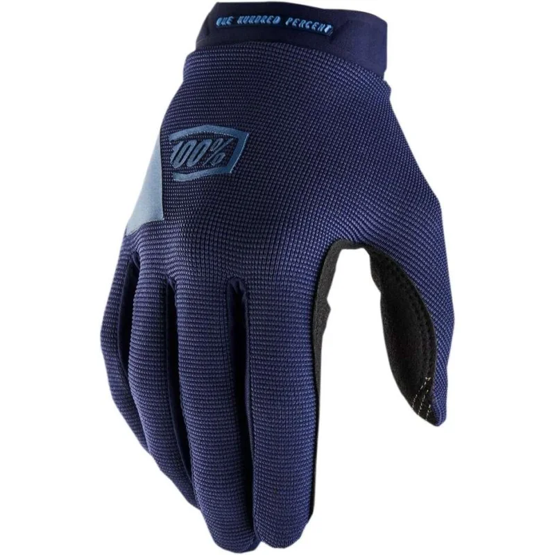 Guanti Donna Moto Cross Enduro 100% RIDECAMP Blu Scelto Dai Clienti