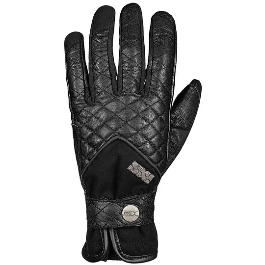 Occasione Imperdibile Guanti Donna Moto Custom In Pelle Ixs Classic ROXANA 2.0 Nero