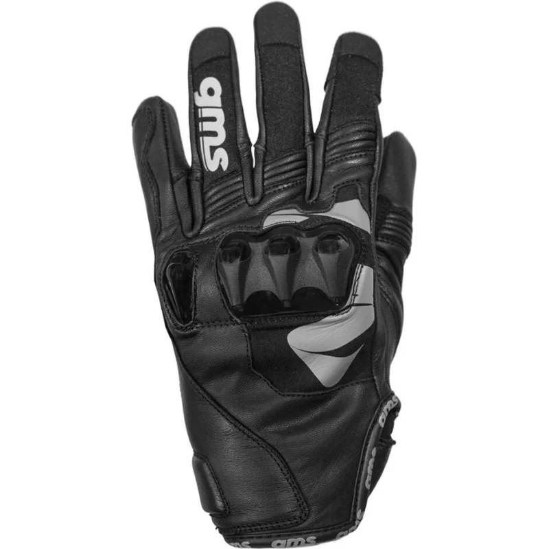 Guanti Moto in Pelle GMS CURVE Nero Vendita Finale