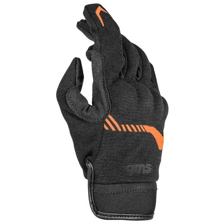 Popolare Guanti Moto in tessuto Gms JET CITY Nero Arancione