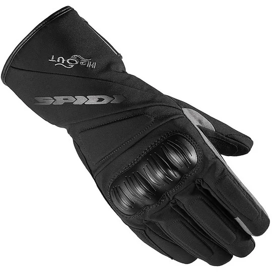 Guanti Moto In Tessuto Touring H2Out Spidi TX-T Nero A Buon Prezzo