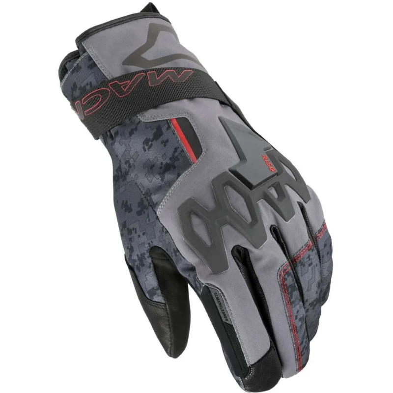 Guanti Moto Macna Arcalon RTX Grigio / Rosso Novità