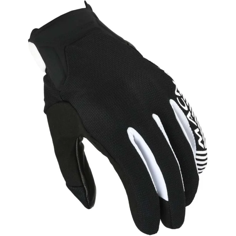 Pagamento Sicuro Guanti Moto Macna Obtain leather Nero Bianco