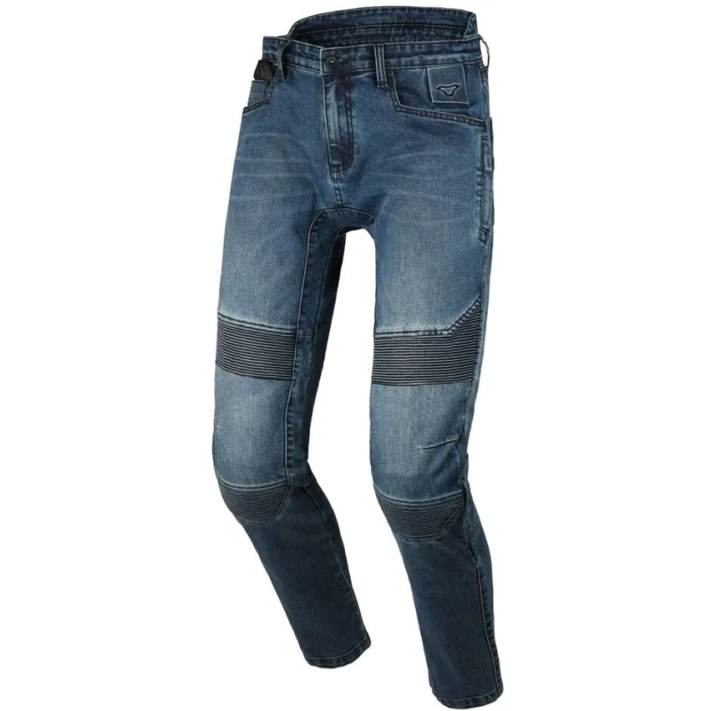 Vendita Finale Jeans Moto Macna Individo 2.0 Blu - Accorciati