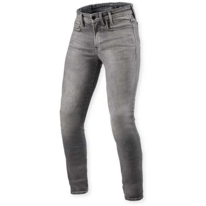 Jeans Moto Rev'it Piston 3 Skinny Grigio medio usato - L30 Offerta Limitata
