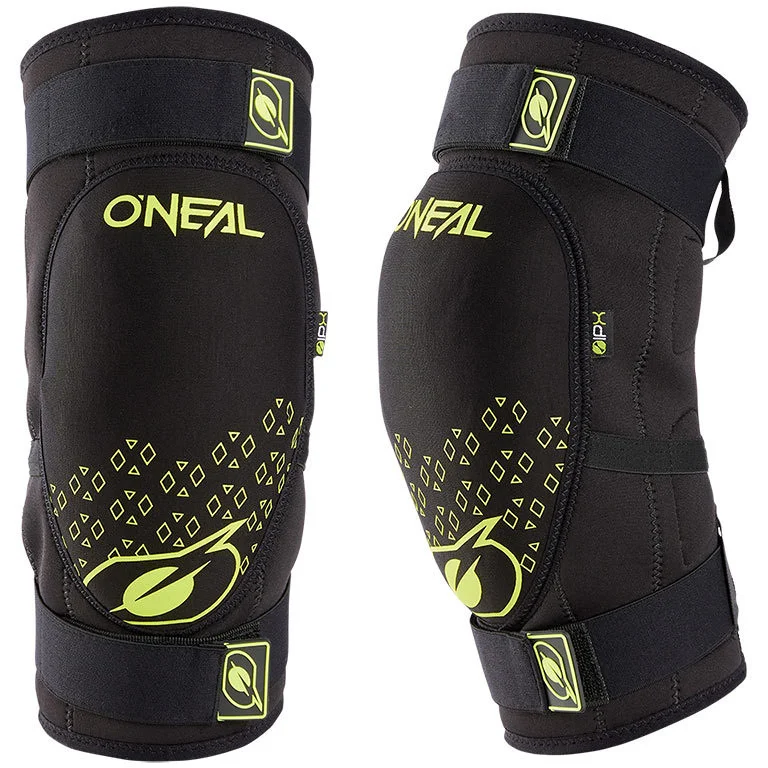 DIRT Knee Guard V.23 Motorcycle Bike Knee Pads Black Yellow Quantità Limitata