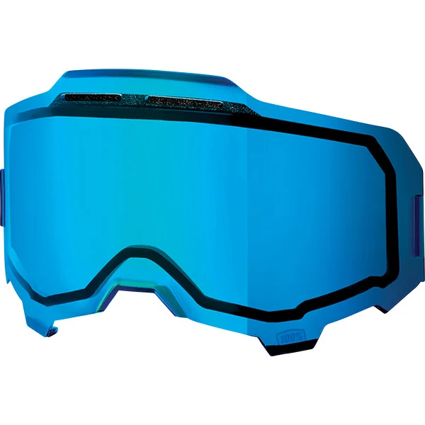 Double Replacement Lens For 100% ARMEGA Glasses Blue Mirror Consegna Rapida