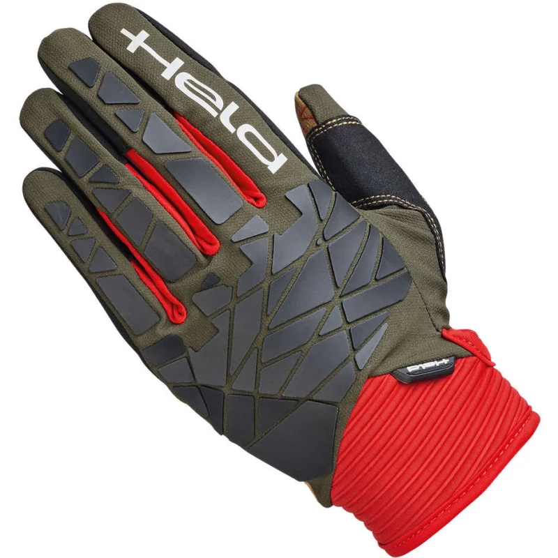 Occasione Imperdibile Held Tactura Motorcycle Gloves Military Green Red