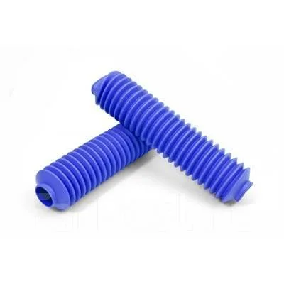 Occasione 07995-A - COPPIA SOFFIETTI FORCELLA BLU DIAMETRO 38/58MM-ALTEZZA 350MM