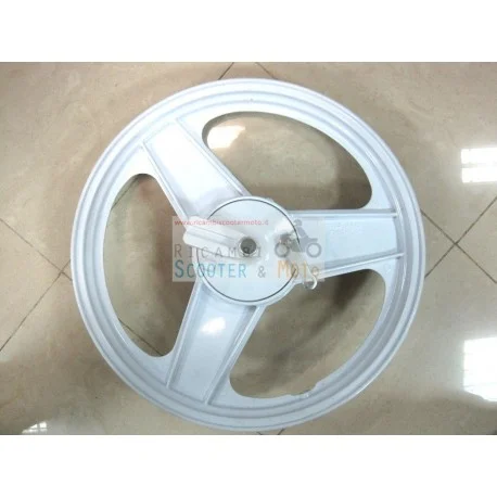 Sconto Cerchio ruota anteriore 1 60x16 bianco 3 razze Malaguti Fifty 50 HF 89