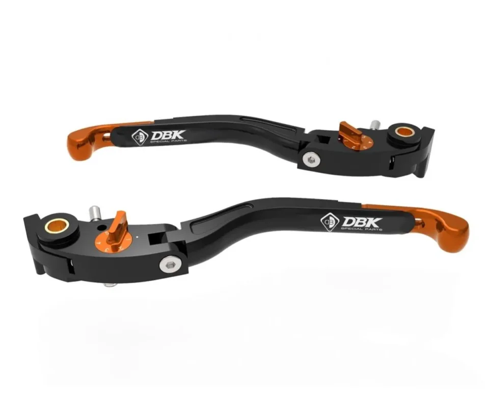 Leve Freno / Frizione Regolabili Eco Gp 2 Nero Arancio Dbk Per Moto Guzzi StelvioModelli dal 2024 al 2026 LEA16K Super Prezzo