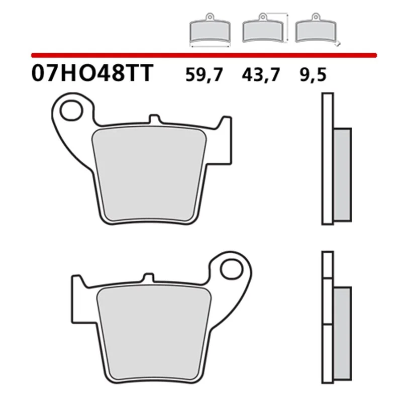 Ordina Subito Pastiglie del freno Brembo Honda CRF 450 R 2002-2025 anteriori