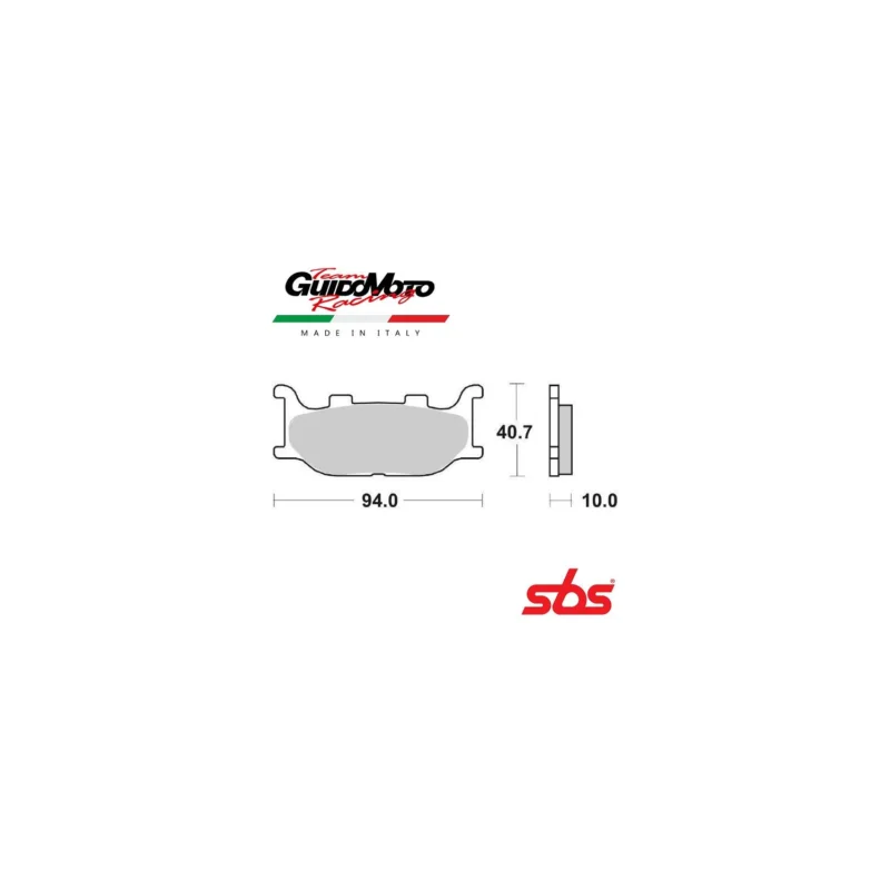 Offerta PASTIGLIE FRENO CARBON CERAMIC MOTOCICLI SCOOTER YAMAHA SBS 6566910