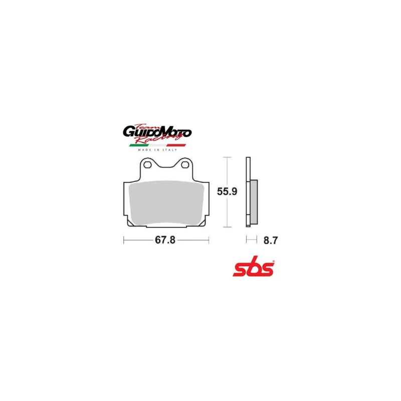 Quantità Limitata PASTIGLIE FRENO CARBON CERAMIC MOTOCICLI YAMAHA SBS 570 HF 6565700