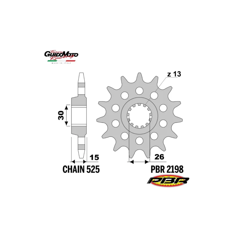 PIGNONE TRASMISSIONE Z 17 PASSO 525 MOTOCICLI BMW 1000 S RR-XR PBR 21981718NC Di Tendenza