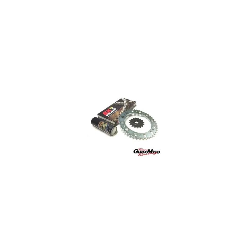 CATENA CORONA PIGNONE TRASMISSIONE PBR SUZUKI DR 600 1985 1989 EK707G Quantità Limitata