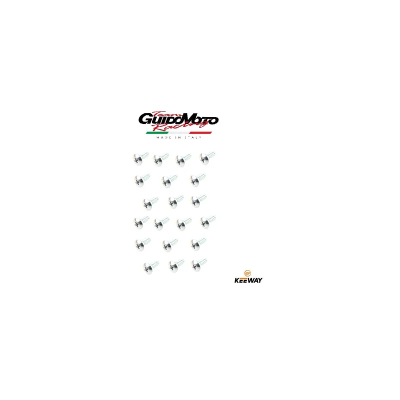 Super Prezzo VITI CARENE 4,2X16 ZINCATE 20 PEZZI SCOOTER MOTOCICLI KEEWAY B0500420160H
