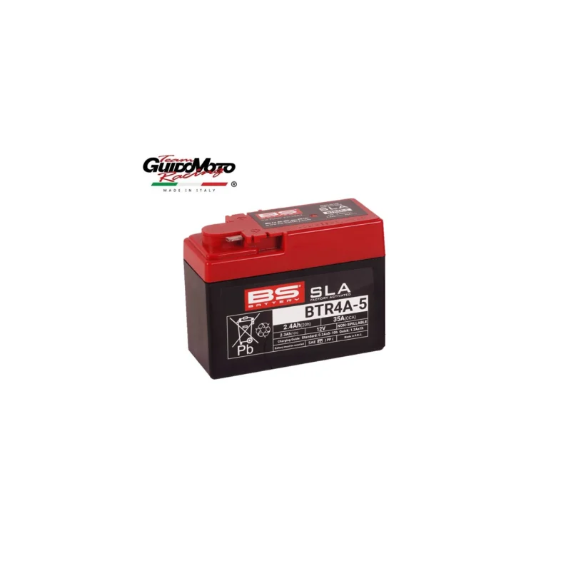 BATTERIA BTR4A-5 GEL 12V 2,4 A MOTOCICLI SCOOTER BS 246650125 Quantità Limitata